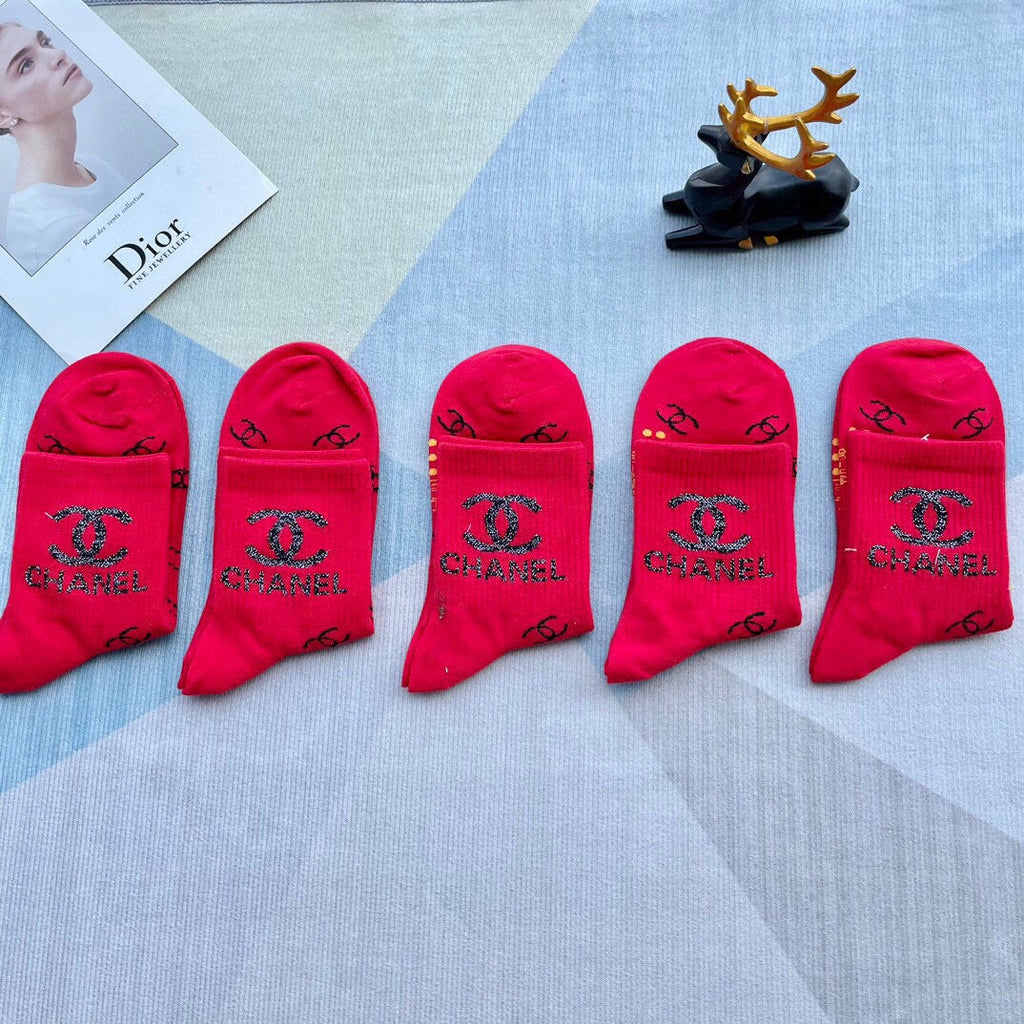 CHANEL LOW-CUT SOCKS 420749 (1 BOX )