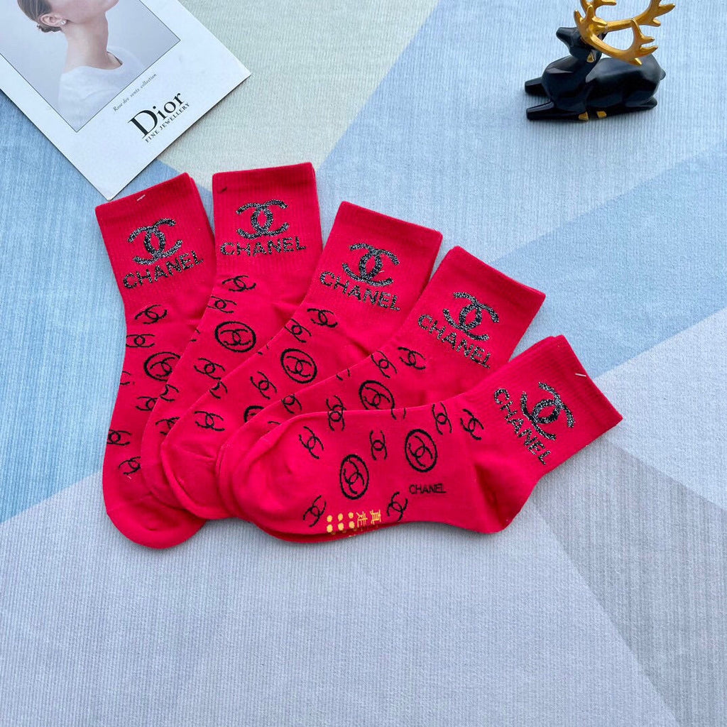 CHANEL LOW-CUT SOCKS 420749 (1 BOX )