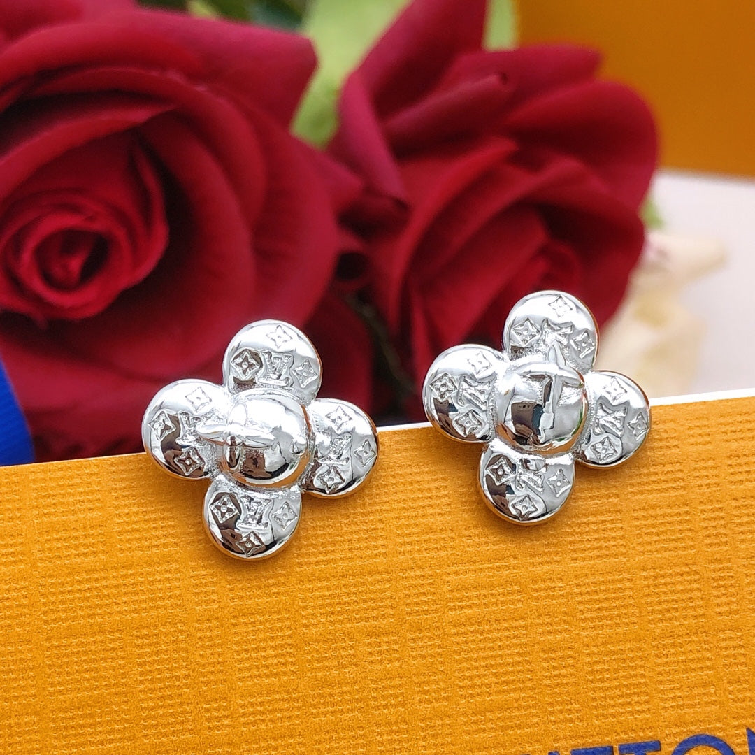 18K Louis Vuitton Vivienne Earrings